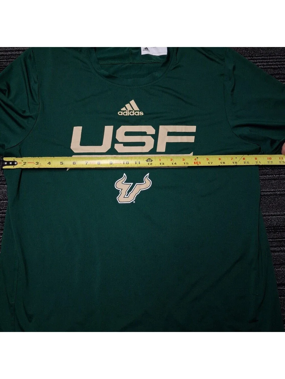 Adidas South Florida USF Bulls Performance T-Shirt Men’s Large Green NCAA